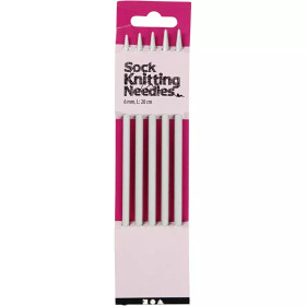 Sukkapuikot, nro 6, Pit. 20cm, 1 set