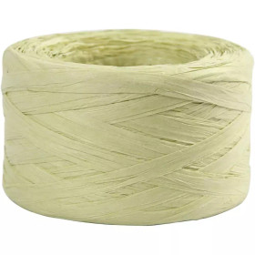 Raffia- Paperinaru, Lev: 7-8mm, vaaleanvihreä, 100m/ 1 rll