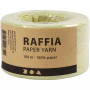 Raffia- Paperinaru, Lev: 7-8mm, vaaleanvihreä, 100m/ 1 rll