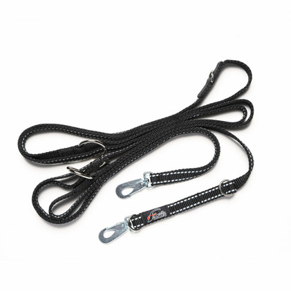 FINNERO RESCUE Monitoimitalutin - Musta, 1,5cm x 300cm