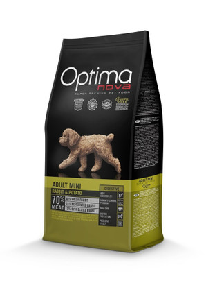 Optimanova dog digestive mini rabbit & potato grain free 8kg