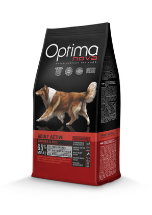 Optimanova dog Active chicken & rice 12kg
