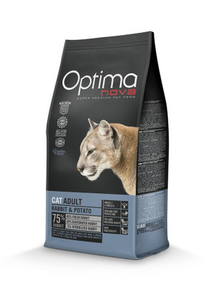 Optimanova cat adult rabbit & potato grain free 8kg