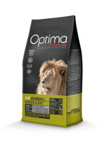 Optimanova cat hairball chicken & rice 8kg