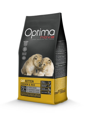 Optimanova cat kitten chicken & rice 2kg