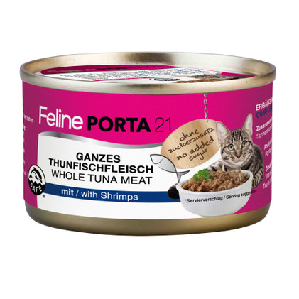Feline PORTA21, Tonnikala & katkarapu, 24x90g