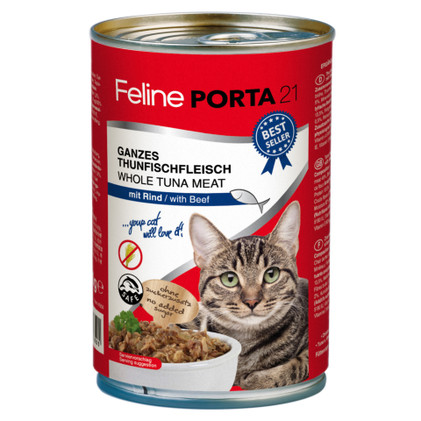 Feline PORTA21, Tonnikala & nauta, 6x400g