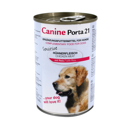 Canine PORTA21 Kana & riisi Sensitive, 6x400g