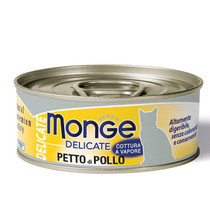 Monge Delicate cat, kananrinta, 24x80g