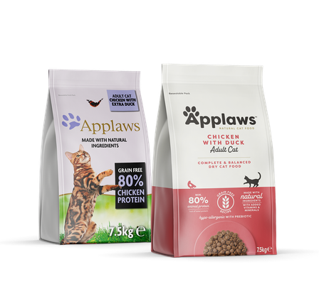 Applaws, Adult, Kana & Ankka Kuivamuona, 7,5kg