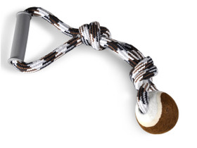 Vadigran, Cotton rope+plastic handle + tennisball brown, 190g