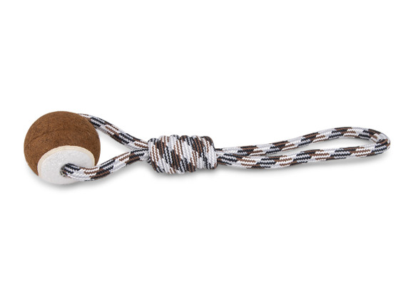 Vadigran, Cotton rope + tennisball brown, 440g, 45cm