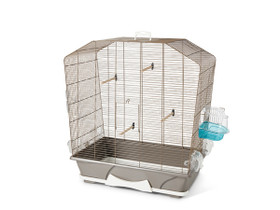 Camille 50, lämminharmaa, linnun häkki, 71,5x38,5x73,5cm