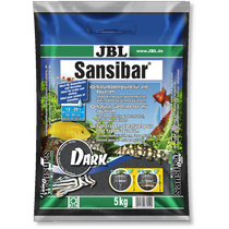 JBL Sansibar Dark, 5kg, musta hieno akvaariohiekka, 0,2-0,6mm