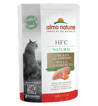 HFC Natural, kana & katkarapu, 24x55g, á 1,04€