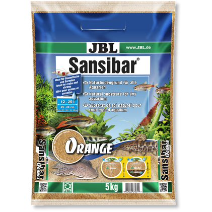 JBL Sansibar Orange, 5kg, oranssinruskea, hieno hiekka 0,2-0,6mm