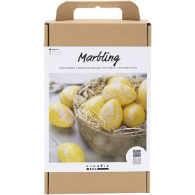 Askartelusetti Marmorointi, rosa, keltainen