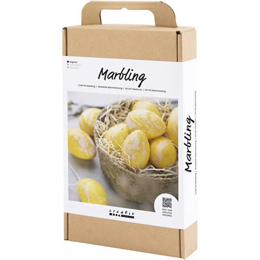 Askartelusetti Marmorointi, rosa, keltainen