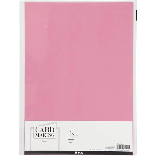 Paperi, A4, 80g, Pinkki, 20kpl/pkk