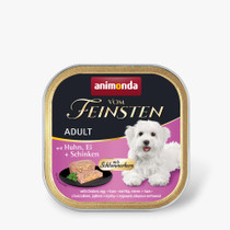 Animonda Feinsten Adult, Kana, kananmuna & kinkku, 22x150g, á 1,72€