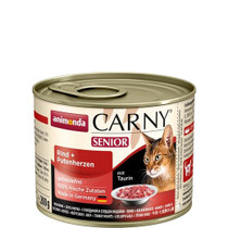 Carny Senior, Nauta & Kalkkunan sydän, 6x200g, á 2,16€