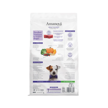 Amanova Dog Adult Exigent Venison 2kg