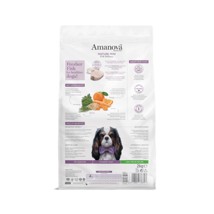Amanova Dog Adult Mature Mini Fish 2kg