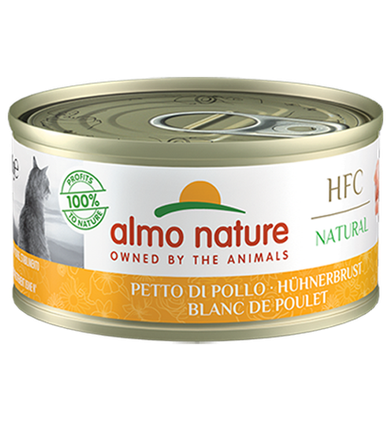 HFC Natural cat, kananrinta, 24x70g, á 1,33€