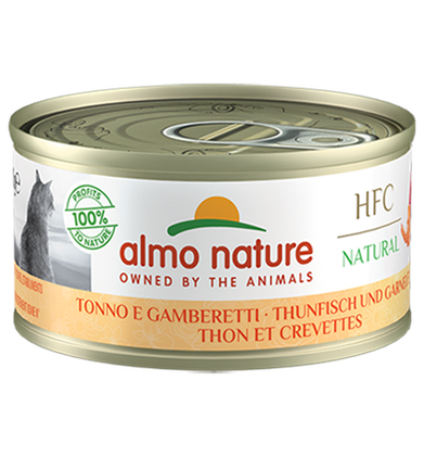 HFC Natural Cat, tonnikala & katkarapu, 24x70g, á 1,33€