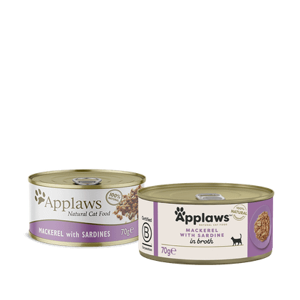 Applaws, Makrilli & Sardiini, 24x70g, á 1,20€