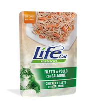 LifeCat, Kana, lohi & porkkana, 30x70g, á 1,30€