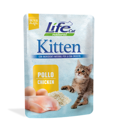 LifeCat, Kitten - Pentu, kana, 30x70g, á 1,30€