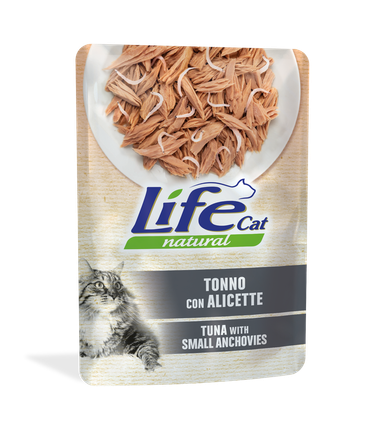 LifeCat, Tonnikala & silli (Whitebaits) hyytelössä, 30x70g, á 1,30€