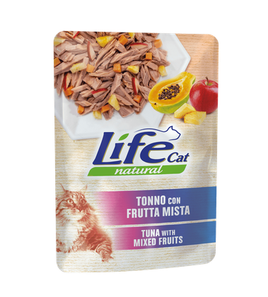 LifeCat, Tonnikala & hedelmämix, 30x70g, á 1,30€