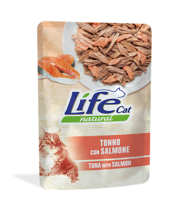 LifeCat, Tonnikala & lohi, 30x70g, á 1,30€