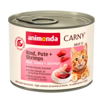 Carny Adult Nauta, Kalkkuna & Katkarapu 6x200g, á 1,99€