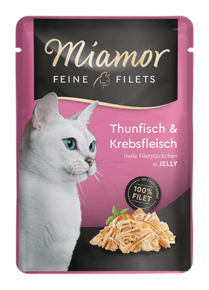 Miamor Fine Filets, Tonnikala & rapu, 24x100g, á 1,66€