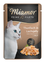 Miamor Fine Filets, Tonnikala & lohi, 24x100g, á 1,66€
