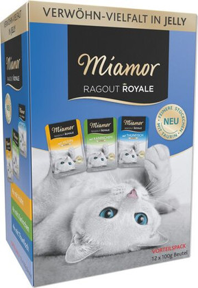 Ragout Royale Jelly, Kani, Tonnikala ja Kana, 12×100g