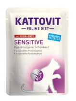 Kattovit Sensitive, Kana & Ankka, 24x85g, á 1,08€