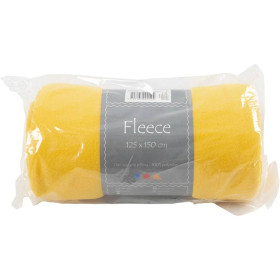 Fleece, Pit. 125cm, Lev: 150cm, 200g, keltainen, 1kpl