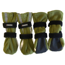 HALLA, Heijastavat tossut koiralle, 4 kpl/pkt - Vihreä