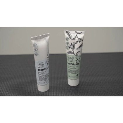 Tauro Pro Line, Pure Nature hammastahna hopea hiukkasilla 100ml