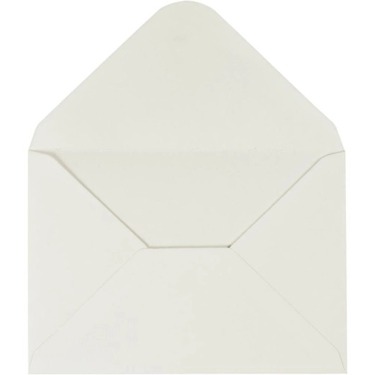 Kirjekuori, koko 11,5x16cm, 110g, luonnonvalkoinen, 10kpl/pkt
