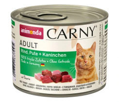 Carny Adult, Nauta, Kalkkuna & Kani, 6x200g, á 1,99€