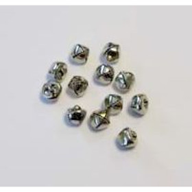 Kulkuset - 10mm, hopea, 16kpl