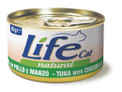 LifeCat, Tonnikala, kananrintafile & nauta, 24x85g, á 1,30€