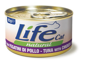 LifeCat, Tonnikala & Kananmaksa 24x85g, á 1,30€