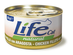 LifeCat, Kana (kananrintafile) & Hummeri, 24x85g, á 1,50€