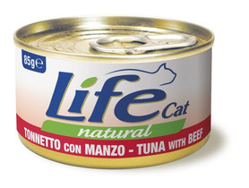 LifeCat, Tonnikala & Nauta (vähärasvainen), 24x85g, á 1,40€